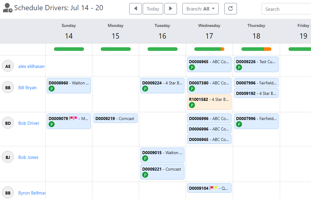 Drag & Drop Scheduling